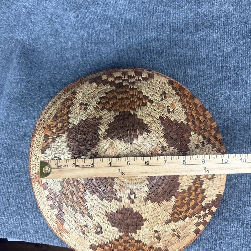 Handmade Woven Mexican Bowls Set of 3 Earth Tones Southwest Wall Decor Baskets